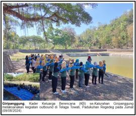 Kader Keluarga Berencana Kalurahan Giripanggung Ikuti Outbound di Telaga Towati